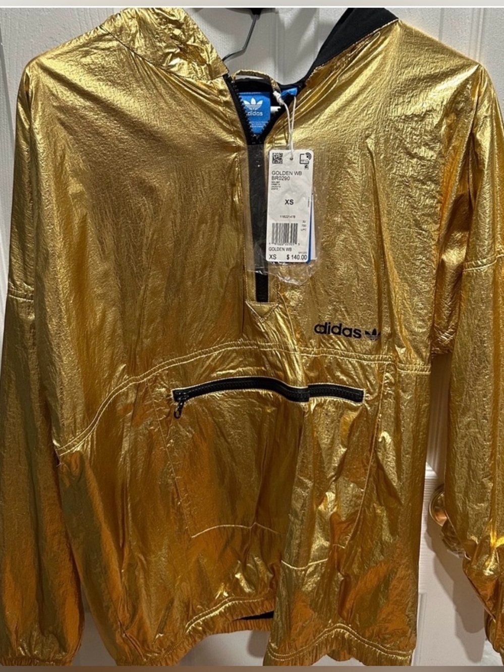 Adidas Shiny Gold Women's Windbreaker